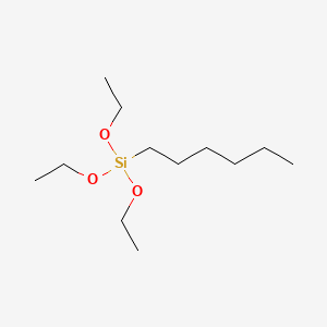 Triethoxy(hexyl)silane chemical structure (CAS 18166-37-5)