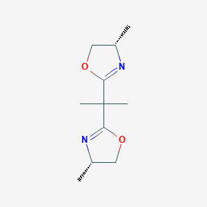 (4S,4'S)-2,2'-(Propane-2,2-diyl)bis(4-methyl-4,5-dihydrooxazole) chemical structure (CAS 181708-51-0)