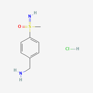 (4-(Aminomethyl)phenyl)(imino)(methyl)-l6-sulfanone hydrochloride chemical structure (CAS 1817776-45-6)