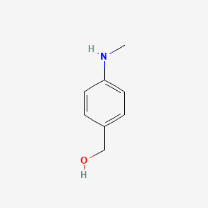 (4-(Methylamino)phenyl)methanol chemical structure (CAS 181819-75-0)