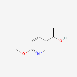 1-(6-Methoxypyridin-3-yl)ethanol chemical structure (CAS 181820-67-7)