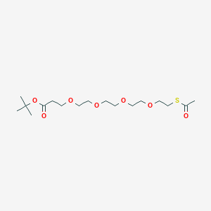 S-Acetyl-peg4-t-butyl ester chemical structure (CAS 1818294-26-6)