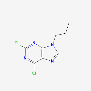 2,6-Dichloro-9-propyl-9H-purine chemical structure (CAS 181862-20-4)