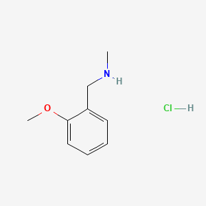 1-(2-Methoxyphenyl)-N-methylmethanamine hydrochloride chemical structure (CAS 181880-42-2)