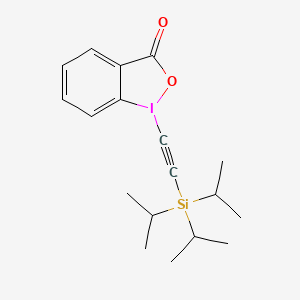 1-((Tris(1-methylethyl)silyl)ethynyl)-1,2-benziodoxol-3(1H)-one chemical structure (CAS 181934-30-5)