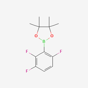 4,4,5,5-Tetramethyl-2-(2,3,6-trifluorophenyl)-1,3,2-dioxaborolane chemical structure (CAS 1819398-31-6)