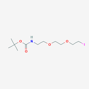 tert-Butyl (2-(2-(2-iodoethoxy)ethoxy)ethyl)carbamate chemical structure (CAS 1820026-89-8)