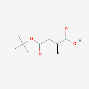 (S)-4-(tert-Butoxy)-2-methyl-4-oxobutanoic acid chemical structure (CAS 182007-75-6)