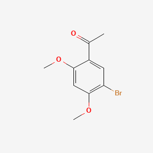 1-(5-Bromo-2,4-dimethoxyphenyl)ethan-1-one chemical structure (CAS 182056-48-0)