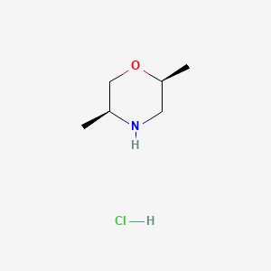 (2S,5S)-2,5-Dimethylmorpholine hydrochloride chemical structure (CAS 1820580-79-7)