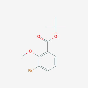 tert-Butyl 3-bromo-2-methoxybenzoate chemical structure (CAS 1820607-75-7)