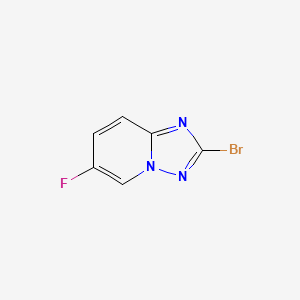 2-Bromo-6-fluoro-[1,2,4]triazolo[1,5-a]pyridine chemical structure (CAS 1820618-38-9)