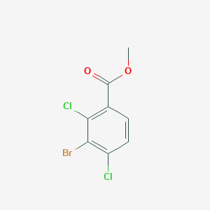 Methyl 3-bromo-2,4-dichlorobenzoate chemical structure (CAS 1820705-16-5)