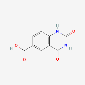 2,4-Dioxo-1,2,3,4-tetrahydroquinazoline-6-carboxylic acid chemical structure (CAS 1821028-80-1)