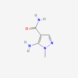 5-Amino-1-methyl-1H-pyrazole-4-carboxamide chemical structure (CAS 18213-75-7)