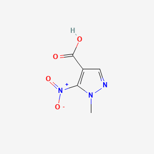 1-Methyl-5-nitro-1H-pyrazole-4-carboxylic acid chemical structure (CAS 18213-77-9)