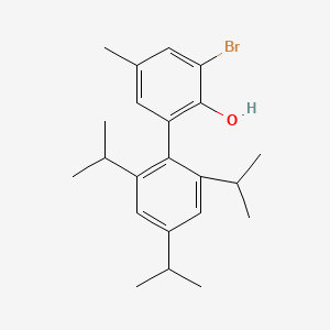 3-Bromo-2',4',6'-triisopropyl-5-methyl-[1,1'-biphenyl]-2-ol chemical structure (CAS 1821305-34-3)