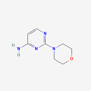 2-Morpholinopyrimidin-4-amine chemical structure (CAS 18215-94-6)