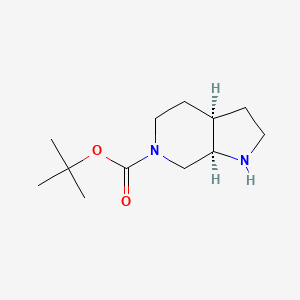tert-Butyl (3aR,7aR)-octahydro-6H-pyrrolo[2,3-c]pyridine-6-carboxylate chemical structure (CAS 1821737-93-2)
