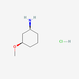 (1S,3R)-3-Methoxycyclohexan-1-amine hydrochloride chemical structure (CAS 1821738-84-4)