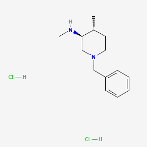 (3S,4R)-1-Benzyl-N,4-dimethylpiperidin-3-amine dihydrochloride chemical structure (CAS 1821769-41-8)