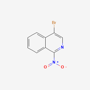 4-Bromo-1-nitroisoquinoline chemical structure (CAS 182184-81-2)