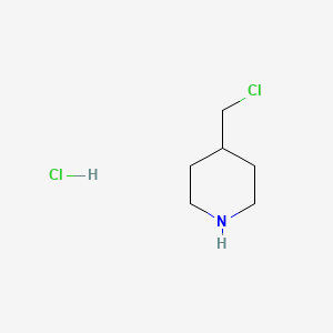4-(Chloromethyl)piperidine hydrochloride chemical structure (CAS 1822-61-3)
