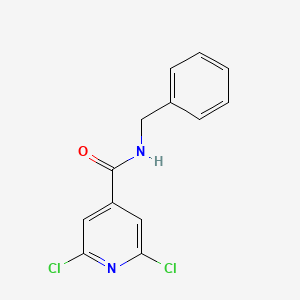 N-Benzyl-2,6-dichloroisonicotinamide chemical structure (CAS 182224-71-1)