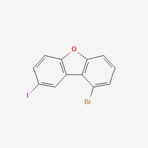1-Bromo-8-iododibenzofuran chemical structure (CAS 1822311-11-4)