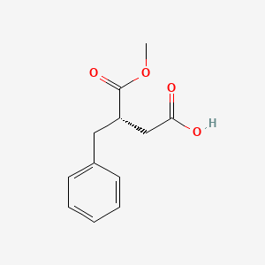(S)-3-Benzyl-4-methoxy-4-oxobutanoic acid chemical structure (CAS 182247-45-6)