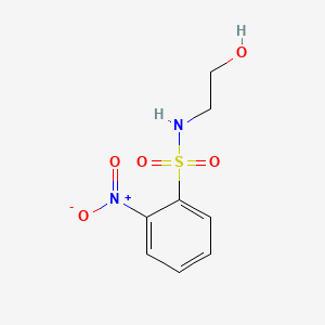 N-(2-Hydroxyethyl)-2-nitrobenzenesulfonamide chemical structure (CAS 18226-11-4)