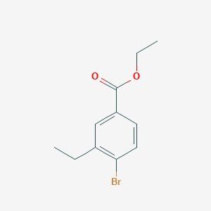 Ethyl 4-bromo-3-ethylbenzoate chemical structure (CAS 1822660-95-6)