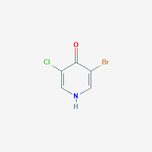3-Bromo-5-chloropyridin-4-ol chemical structure (CAS 1822685-57-3)