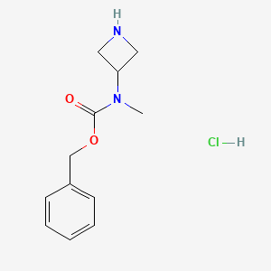 Benzyl azetidin-3-yl(methyl)carbamate hydrochloride chemical structure (CAS 1822874-05-4)