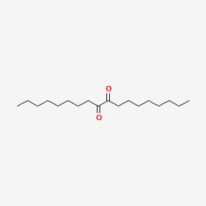 Octadecane-9,10-dione chemical structure (CAS 18229-30-6)
