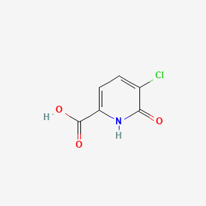 5-Chloro-6-hydroxypicolinic acid chemical structure (CAS 1822931-95-2)