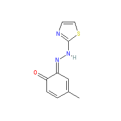 2-(2-Thiazolylazo)-p-cresol chemical structure (CAS 1823-44-5)