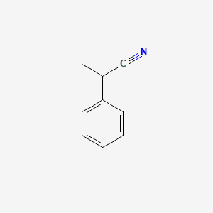 2-Phenylpropanenitrile chemical structure (CAS 1823-91-2)