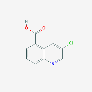 3-Chloroquinoline-5-carboxylic acid chemical structure (CAS 1823254-06-3)