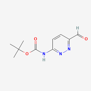 tert-Butyl (6-formylpyridazin-3-yl)carbamate chemical structure (CAS 1823265-06-0)