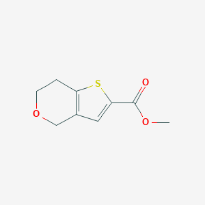 Methyl 6,7-dihydro-4H-thieno[3,2-c]pyran-2-carboxylate chemical structure (CAS 1823277-91-3)