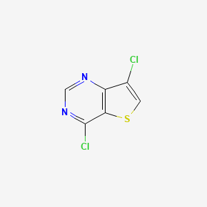 4,7-Dichlorothieno[3,2-d]pyrimidine chemical structure (CAS 1823338-14-2)