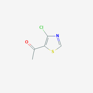 1-(4-Chlorothiazol-5-yl)ethanone chemical structure (CAS 1823347-54-1)