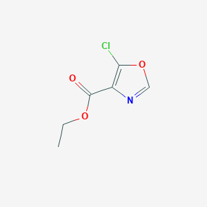Ethyl 5-chlorooxazole-4-carboxylate chemical structure (CAS 1823403-24-2)