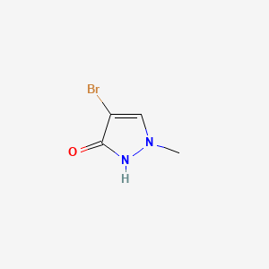 4-Bromo-1-methyl-1H-pyrazol-3(2H)-one chemical structure (CAS 1823437-48-4)