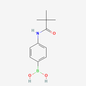 (4-Pivalamidophenyl)boronic acid chemical structure (CAS 182344-22-5)