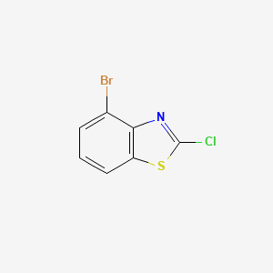 4-Bromo-2-chlorobenzo[d]thiazole chemical structure (CAS 182344-57-6)