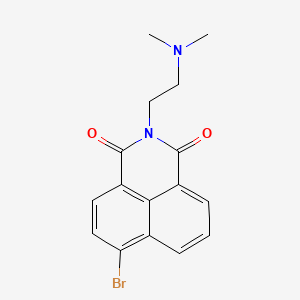 6-Bromo-2-(2-(dimethylamino)ethyl)-1H-benzo[de]isoquinoline-1,3(2H)-dione chemical structure (CAS 182344-65-6)