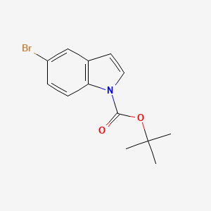 tert-Butyl 5-bromo-1H-indole-1-carboxylate chemical structure (CAS 182344-70-3)