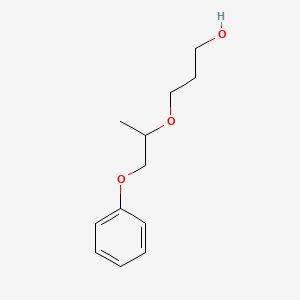 3-((1-Phenoxypropan-2-yl)oxy)propan-1-ol chemical structure (CAS 1823566-66-0)